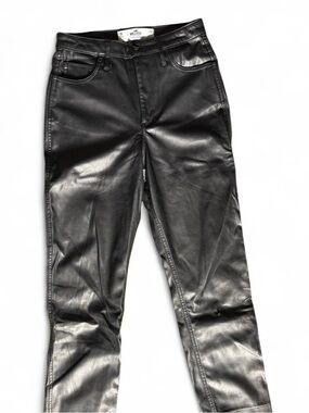 Hollister Pleather Pants 26 Waist Striaght Leg